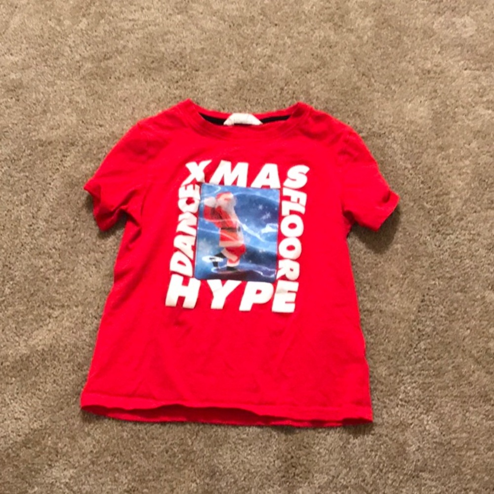 Christmas Santa floss shirt.